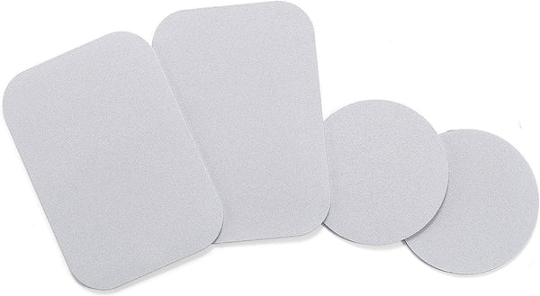 WixGear Mount Metal Plate with Adhesive for Magnetic Cradle-Less Mount - X4 Pack (Silver)