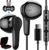 USB C Headphones for Samsung S24 Ultra S23 Fe S22+, Type C Earphones with Microphone, HiFi Stereo Volume Control, Wired