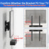 Yibracki Heavy Duty Soundbar Mount for Sonos Ray TV Mount - Height Adjustable Soundbar TV Mount for Sonos Ray Mounting