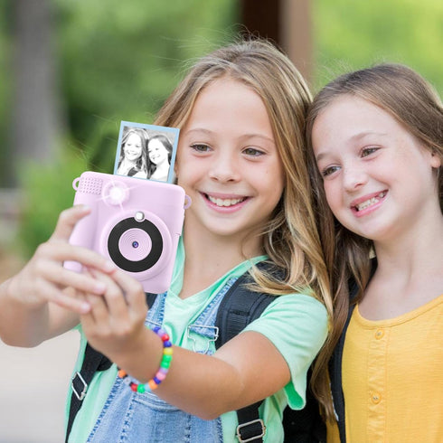 9 Rolls Kids Instant Camera Print Refill Paper, Photo Printer Thermal Paper for Kid's Instant Camera Favors, Candy Color