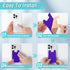 SHANSHUI Phone Card Holder, Silicone Wallet for Credit ID Business Card Pocket, 3 Pack Black Purple Blue