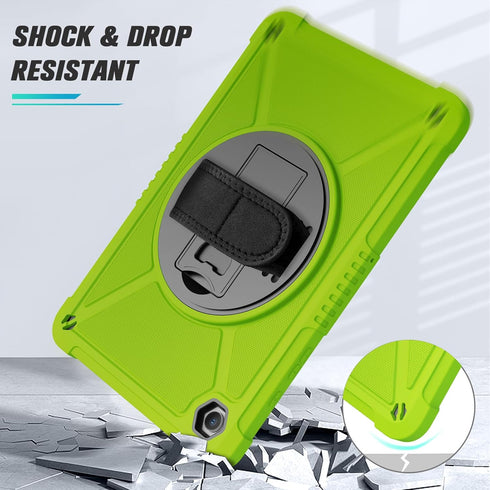 ZtotopCases for Samsung Galaxy Tab A9+ 11'' 2023, Shockproof Hard Case with Screen Protector, Green