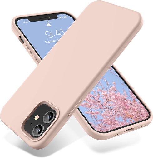 OTOFLY iPhone 12 and 12 Pro Case 6.1 inch (2020), Silky and Soft Touch Premium Liquid Silicone Rubber Full-Body