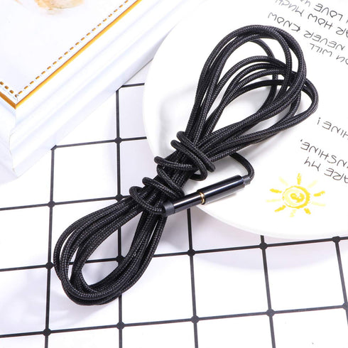 Healifty 3 Meter Cord Microphone Headphone Mic 3.5mm Extension Cable for Speakers, Cellphones, and Computers (Black)