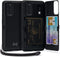 TORU CX PRO Case for Galaxy S20, Slim Protective Cover with Card Holder, Kickstand, Black