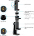 Owine Universal Dual Cell Phone Tripod Mount Adapter - Premium Smartphone Clamp for All Smartphones