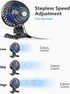 USB Desktop Small Fan, Stepless Speed Adjustment with Multiple Speed Levels, Portable Plug-in Personal Mini Fan,Quiet Powerful Airflow,Suitable for Office Home Dormitory Bedroom, 4.9 Feet Long Cable by AaoLin
