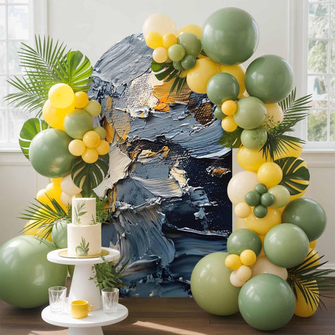 Jnbasdffb 6 Abstract Ombre Wedding Arch Cover, Stretchy Spandex Arch Backdrop Stand Covers FT, Modern Farmhouse Chic