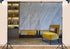 SHDASMIL 6X4ft Luxury Marble Wall Interior Backdrop Yellow Accent Chair Elegant Shelf Background Modern Asian Style