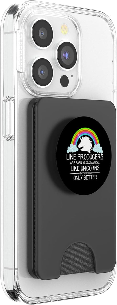 Line Producer Gifts Line Producers are Like Unicorns | Funny Production Producer PopSockets PopWallet for MagSafe