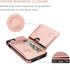 KIHUWEY Wallet Case for iPhone SE, iPhone 7/8, Premium Leather, Shockproof Cover, Rose Gold
