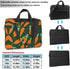 JIPOFD Happy carrot Print Structured Laptop Bag Oxford Cloth Briefcase Padded Shoulder Case with Front Pockets