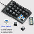 Rottay 22 Number Pad, Mechanical USB Wired Numeric Keypad with Blue LED Backlit Key Numpad for Laptop Desktop Computer