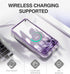 SURITCH 360 Protective Case for Samsung Galaxy S10e, Matte Purple, Rugged Hybrid Bumper, Built-in Screen Protector,