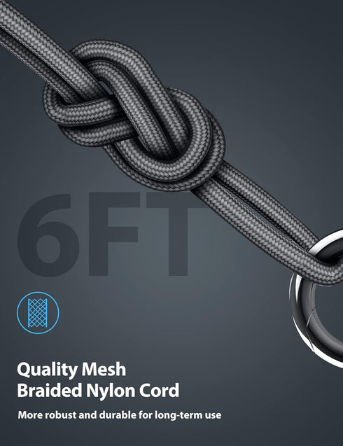 Xiaomi 120W HyperCharge USB C Cable 6 ft, 6A Nylon Braided Type C to USB A for Pad 5, 12 Pro, 11T Pro, Redmi Note 11