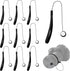 Xinjoduz 10 Pack Camera Lens Cap Leash, Lenses Cap Keeper Tether with Elastic