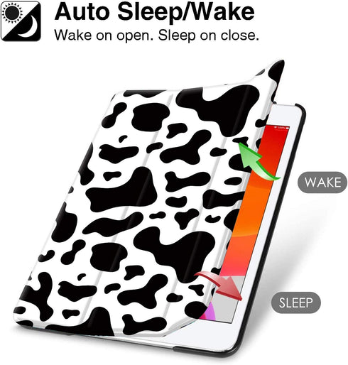 Hi Space Case for iPad 9th 8th 7th Generation, Shockproof Smart Cover with Pencil Holder, Auto Sleep Wake