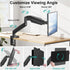MOUNT PRO Single Monitor Desk Mount - Articulating Gas Spring Arm for 13 to 32 Inch LCD Monitors