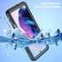 Waterproof Case for Galaxy S21 Fe 5G, Waterproof Shockproof Dirtproof Snowproof Case Rugged Clear Cover for Samsung Galaxy S21 Fe 5G for Snorkeling (Black)