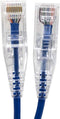 E08-010BL-SLIM 10' Ultra Slim Cat6 Utp RJ45 Patch Cable in Blue