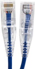 E08-010BL-SLIM 10' Ultra Slim Cat6 Utp RJ45 Patch Cable in Blue