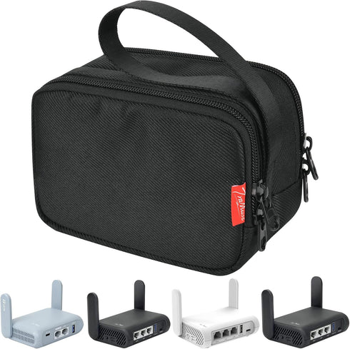 Homakover Travel Router Case for GL.iNet GL-MT3000/ GL-AXT1800/ GL-SFT1200/ GL-A1300/ TP-Link AX1500 Travel
