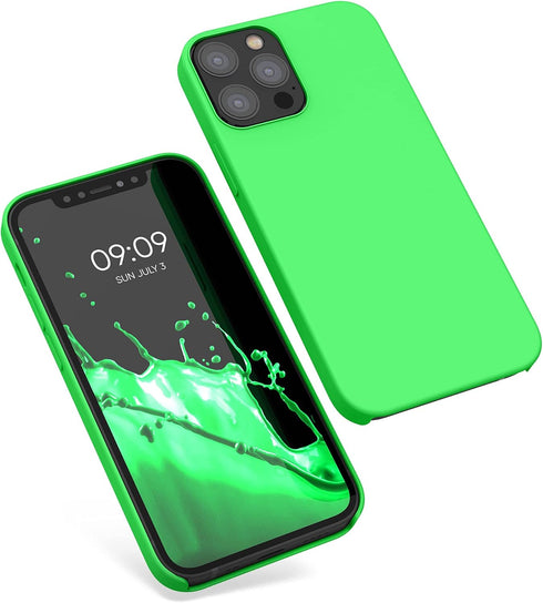 kwmobile Case Compatible with Apple iPhone 12 / iPhone 12 Pro - TPU Silicone Phone Cover with Soft Finish (Lime Green)