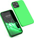 kwmobile Case Compatible with Apple iPhone 12 / iPhone 12 Pro - TPU Silicone Phone Cover with Soft Finish (Lime Green)