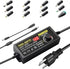 Universal Power Supply Adjustable 3V~12V, 12A 144W Variable Switching Adapter, 100V-240V AC to DC Converter with 14 Tips