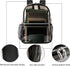 Backpack Backpack Clear Heavy Duty TPU Transparent for Sports,Work,Security Travel.(Black)
