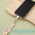 2 PCS Boho Macrame Phone Wrist Strap, Cute Cell Phone Lanyard with Tether Tab for Women Girls (White+Green)