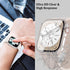 2 Pack Waterproof Case for Apple Watch 40mm, Compatible with SE (2nd Gen) Series 6 5 4, Tempered Glass Screen Protector