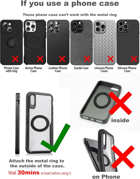 snanlen 360 108+LBS 3000gf 17/16 Upgraded Nano Gel Vacuum Magnetic Phone Holder, Heavy Duty Suction Cup Phone Mount