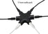 zdyCGTime Headphone Splitter, 3.5mm Stereo Audio Headset Adapter 3.5mm 6-Port Music Sharer, 3.5mm 6 Port Female Headphone Splitter Audio Connector with 3.5mm M/M TRS Stereo Plug Cable(Black)