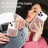 Self Adhesive Card Holders for Back of Phone, Cute Leather RFID Phone Wallet Pockets with Snap, Slim Card Holders