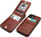 KIHUWEY Wallet Case for iPhone 12 / 12 Pro with Credit Card Holder, Premium Leather, Magnetic Clasp, Heavy Duty Cover