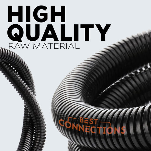 3-Pack Assorted Split Wire Loom, 1/4", 3/8", 1/2" x 20 ft Each, Protective Split Cable Sleeves for Electrical