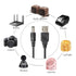 USB to DC Power Charging Cable with 12pcs DC Barrel Jack Universal Laptop Power Adapter Tips, USB 2.0 to DC
