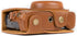 MegaGear MG1260 Ever Ready Leather Camera Case for Panasonic Lumix DC-ZS80, DC-ZS70, DC-TZ95, DC-TZ90 - Light Brown