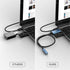MillSO USB to 3.5mm Audio Jack Adapter, Sapphire Blue TRRS USB to AUX Audio Jack, External Stereo Sound Card for
