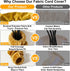 Antique House 1 Pack 70.8 inches Chandelier Chain Covers Gold Cable Covers Brushed Polyester Fabric Chain Sleeve