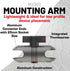 Bulletpoint 2.6" Aluminum Mounting Arm with Dual 20mm Socket Connector Ends for 20mm Ball Mounts