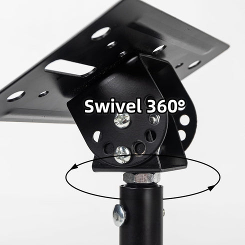 ZSHIGANMA 80lb,Heavy Universal Speaker Wall Ceiling Mounts Support up to Duty Dual Black Bookshelf Speaker Mounting