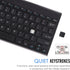Arteck 2.4G Wireless Keyboard Ultra Slim Stainless Steel for Computer/Desktop/PC/Laptop/Smart TV, Windows 11/10/8/7
