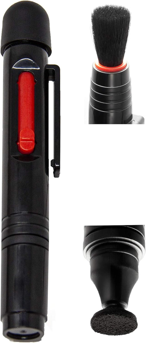UES Travel Kit for DSLR Camera Sensor and Lens Cleaning: APS-C Swab, Cleaner, Air Blower, Microfiber Cloth, Lens Pen,