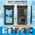 IP68 Floating Waterproof Phone Case for iPhone 15 14 13 Pro Max, Galaxy S24 S23 S22 Ultra, Black