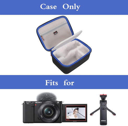 Mchoi Travel Case for Sony ZV E-10 / ZV-1 / ZV-1F / ZV-1 II, Shockproof Waterproof Protective Case
