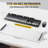Desing Wish Keyboard Cover for Redragon K556, Water Resistant Half-Covered Acrylic Keyboard Dust Cover Anti-Cat Keyboard Lid Compatible with Redragon K556 Mechanical Gaming Keyboard (104 Keys)