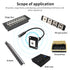 QIANRENON TRS 1/8 Stereo Panel Connector, 3.5mm Female to Female Coupler, XLR Panel Mount for Stereo Speakers