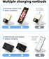 Wireless Samsung Charging Station, 15W Folding Travel Charger for Galaxy Z Flip 6/5/4, Compatible with iPhone